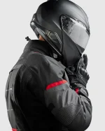 REBELHORN JAKNA TEKSTILNA CUBBY V CRNA/ANTRACIT/CRVENA - Image 4